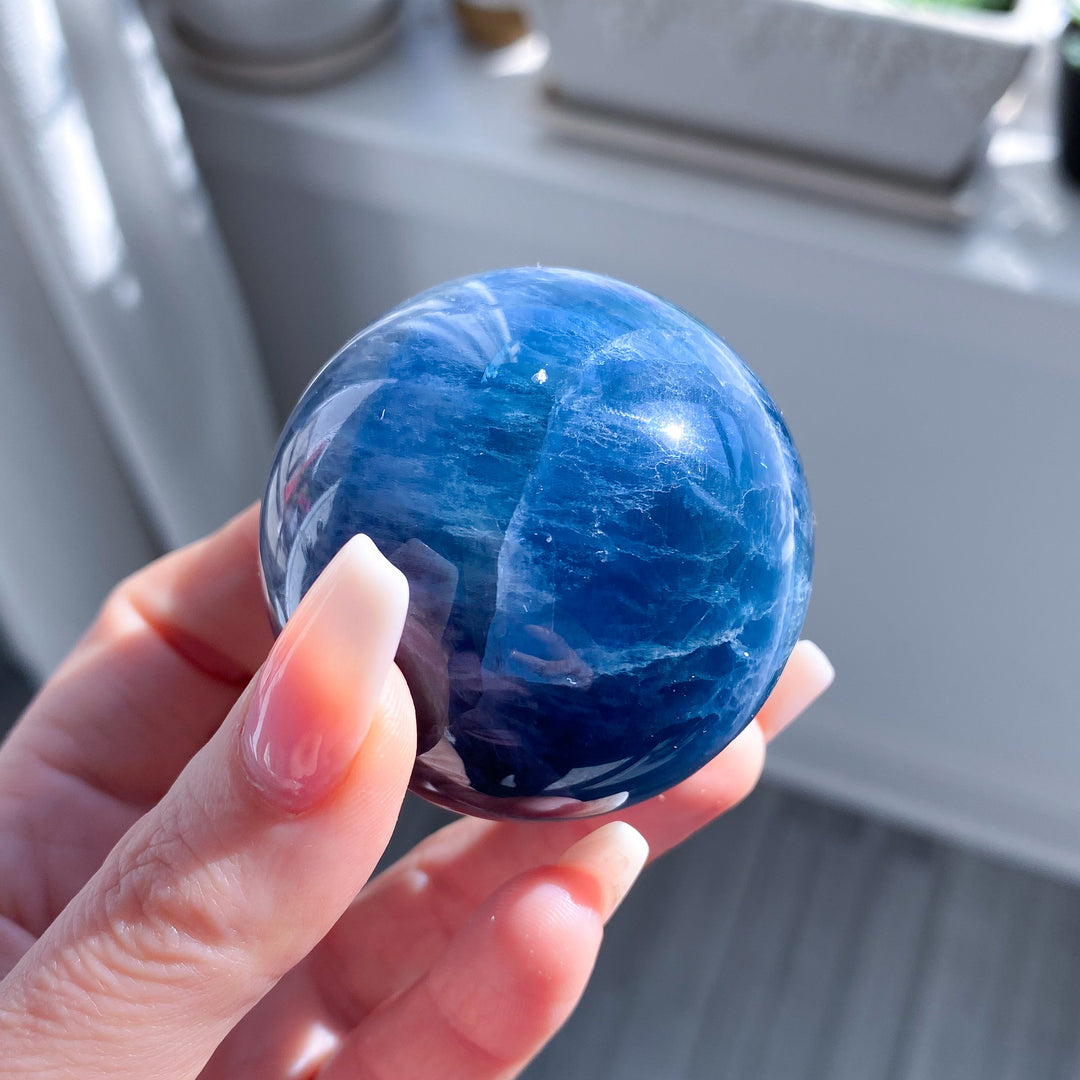 Blue Fluorite Sphere