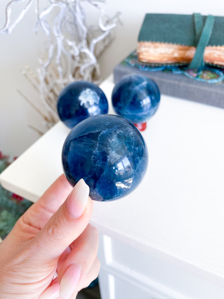 Blue Fluorite Sphere