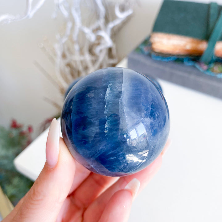 Blue Fluorite Sphere