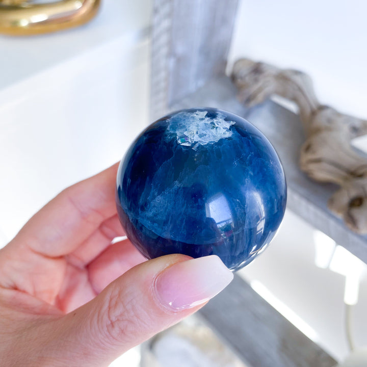 Blue Fluorite Sphere