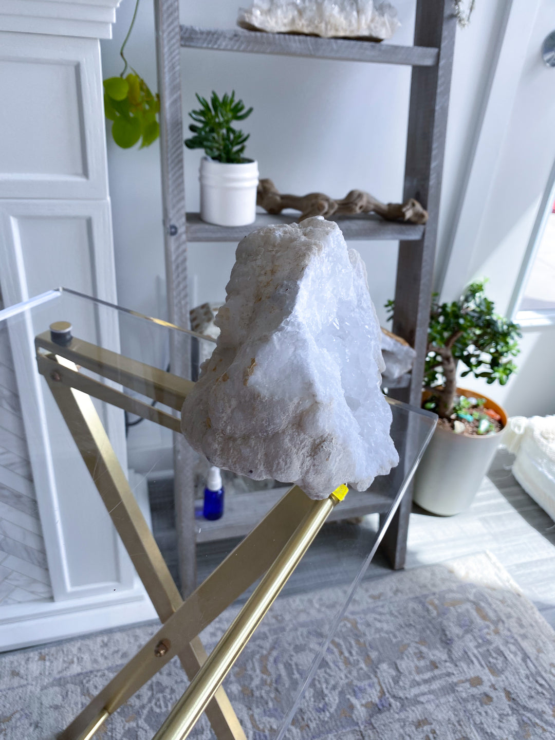 7LB Giant White Calcite Geode - Aura Cleanse