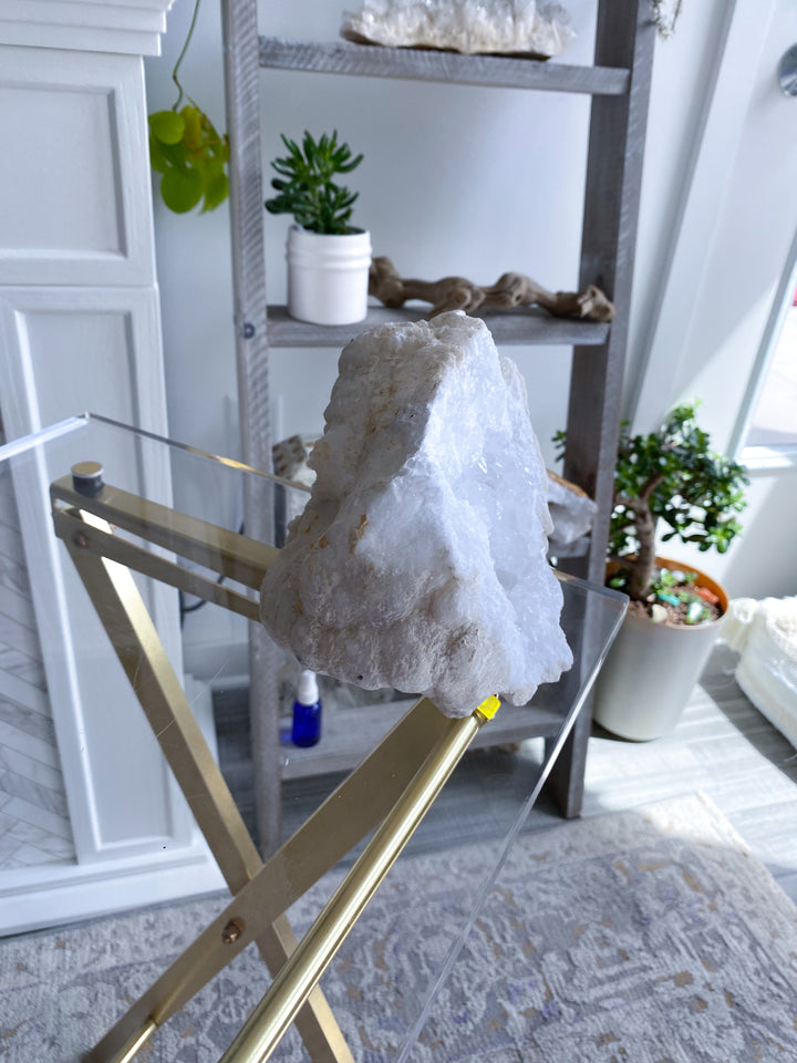 7LB Giant White Calcite Geode - Aura Cleanse