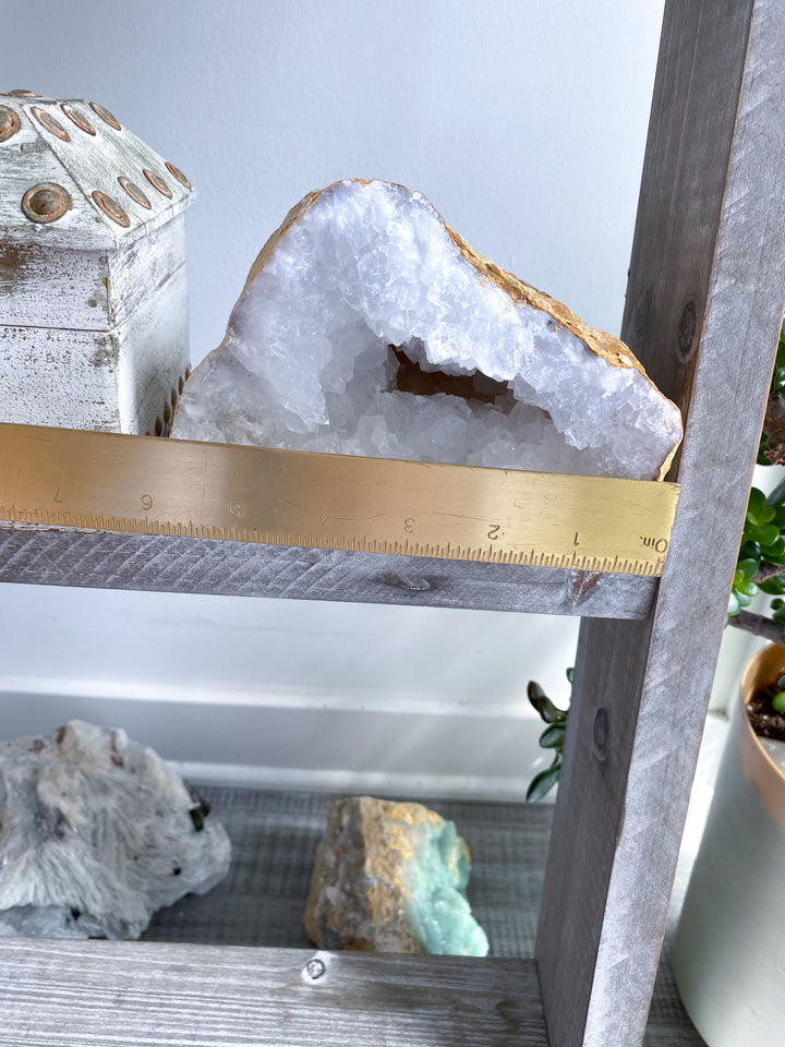 7LB Giant White Calcite Geode - Aura Cleanse
