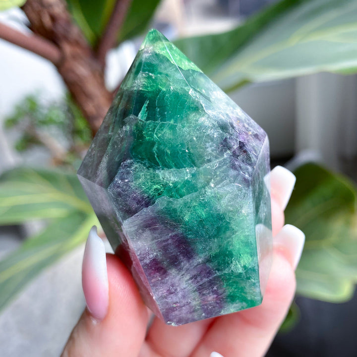 Rainbow Fluorite Polished Point 2" - Get EXACT Stone