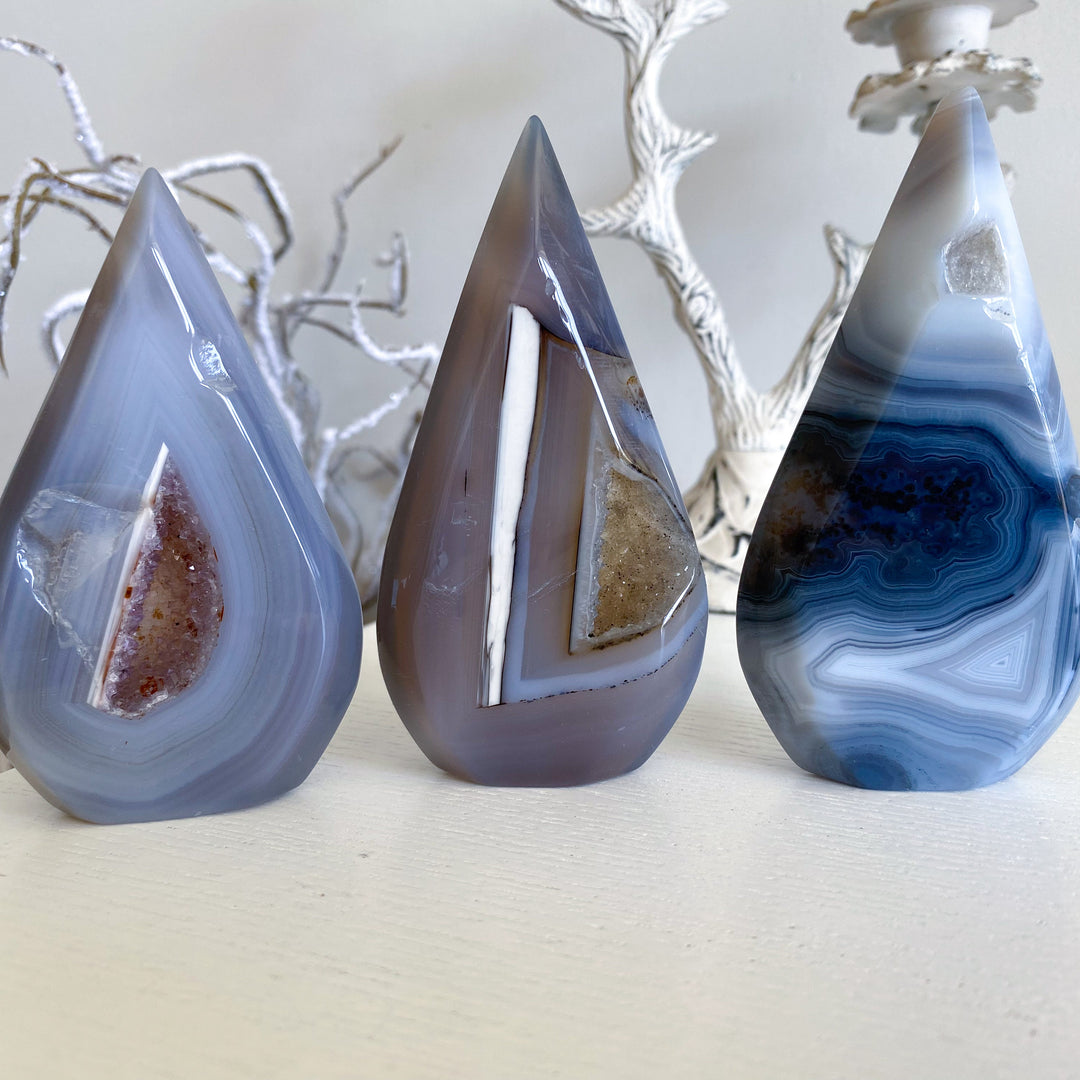 Gray Agate Flame - You Choose