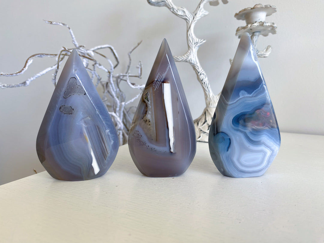 Gray Agate Flame - You Choose