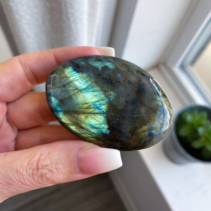 Flashy Labradorite Palm 