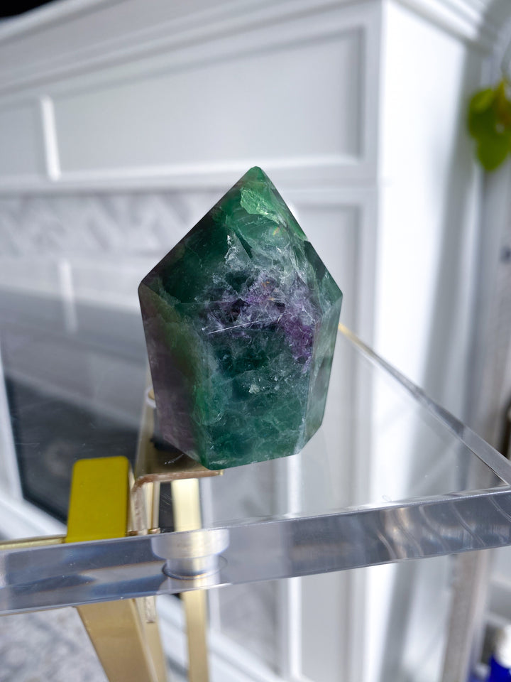 Rainbow Fluorite Polished Point 2" - Get EXACT Stone