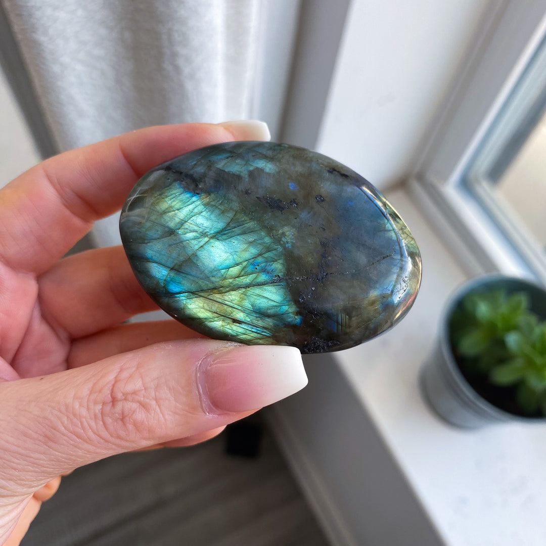 Flashy Labradorite Palm 