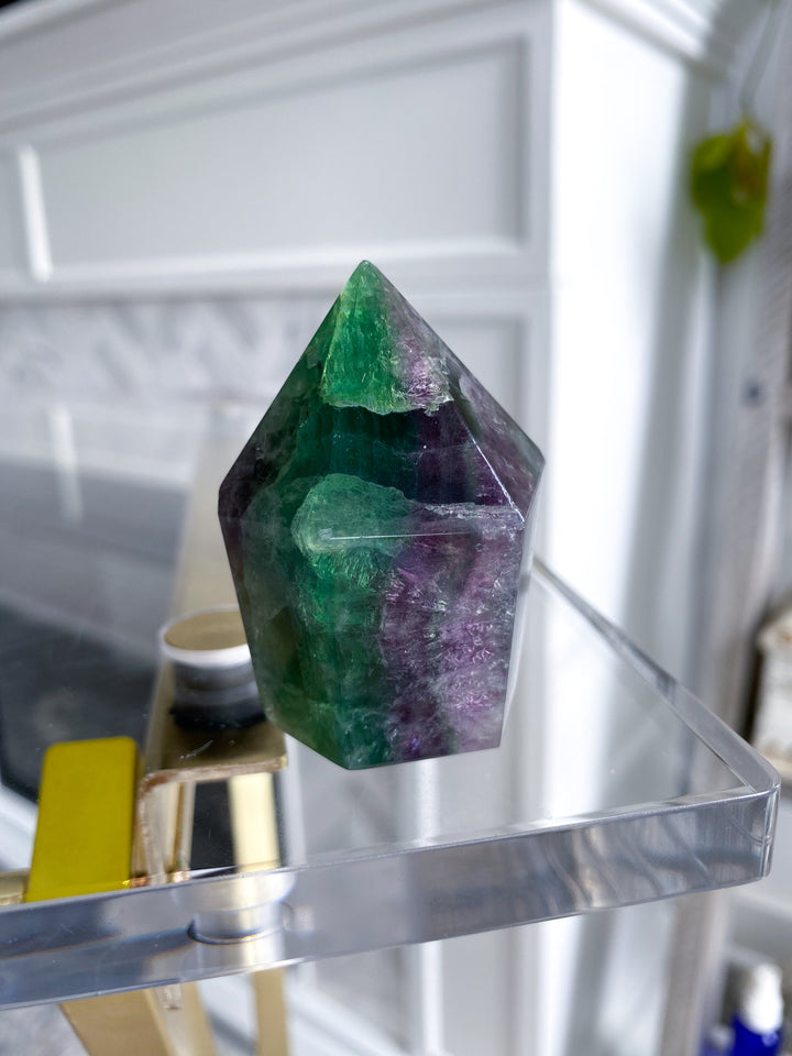 Rainbow Fluorite Polished Point 2" - Get EXACT Stone