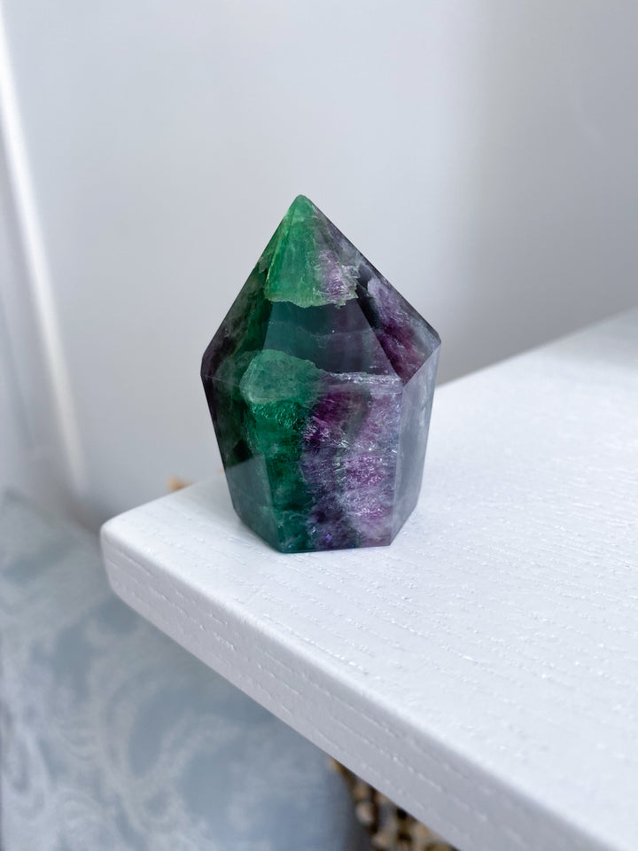 Rainbow Fluorite Polished Point 2" - Get EXACT Stone