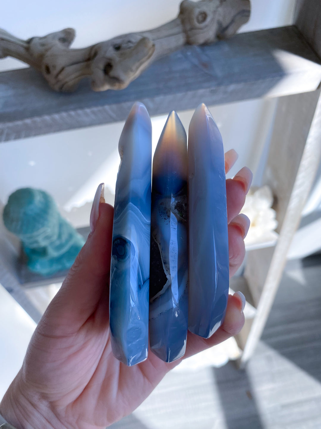 Gray Agate Flame - You Choose