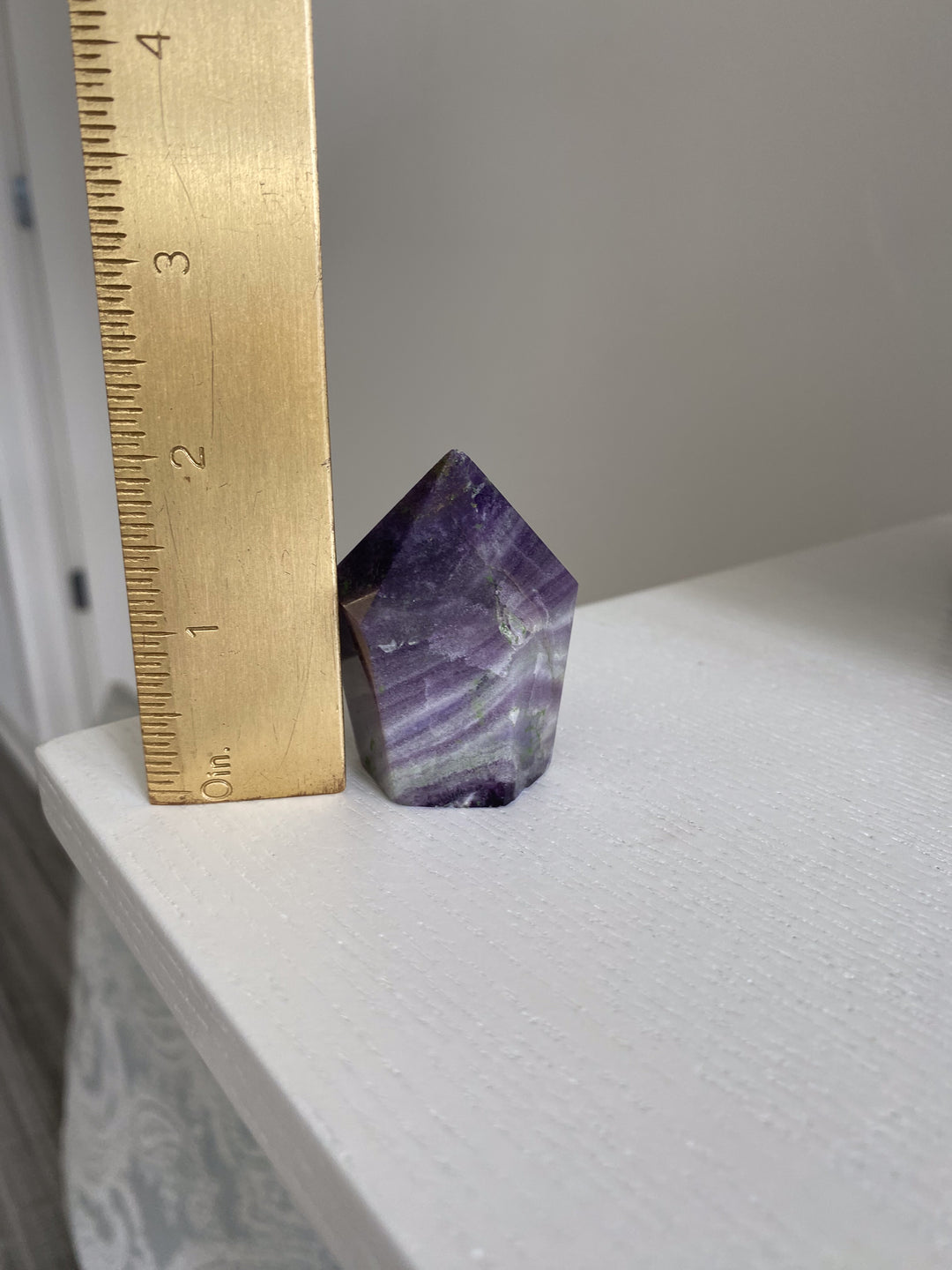 Agate & Fluorite Polished Point - Imperfect - Get this EXACT Stone - Protection - Aura Cleanse - Communication - Visions