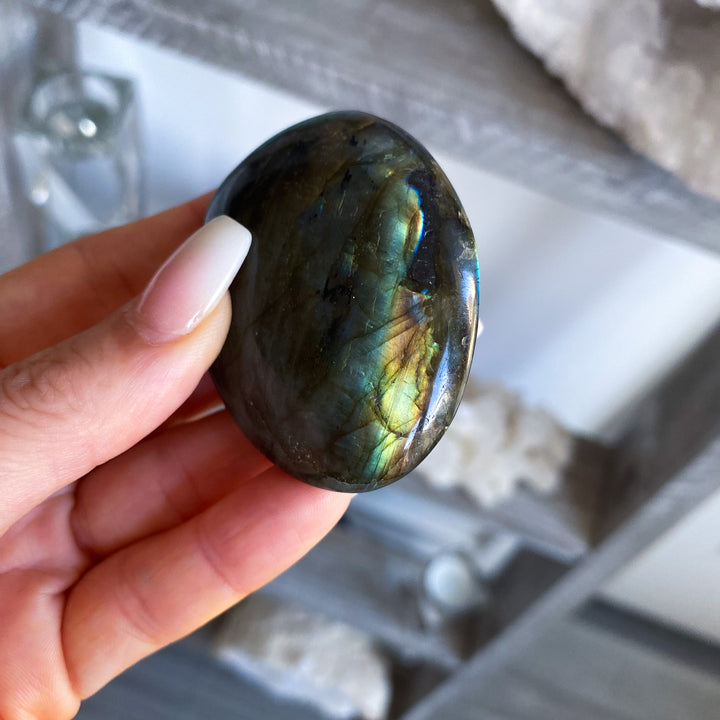 Labradorite Palm Stone 
