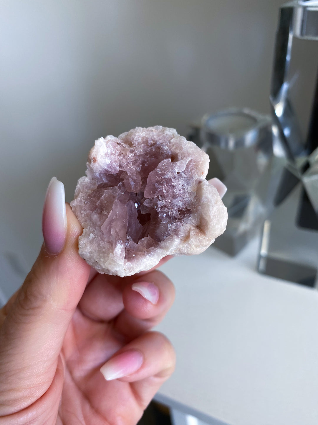 Small Pink Amethyst Cluster #7