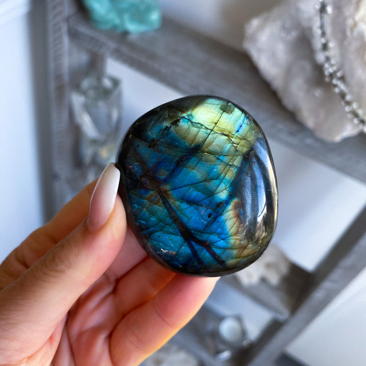 Labradorite Palm Stone 