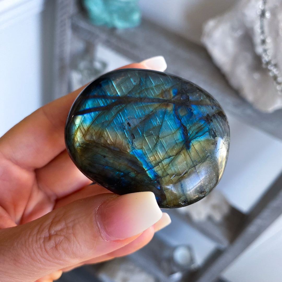 Labradorite Palm Stone 
