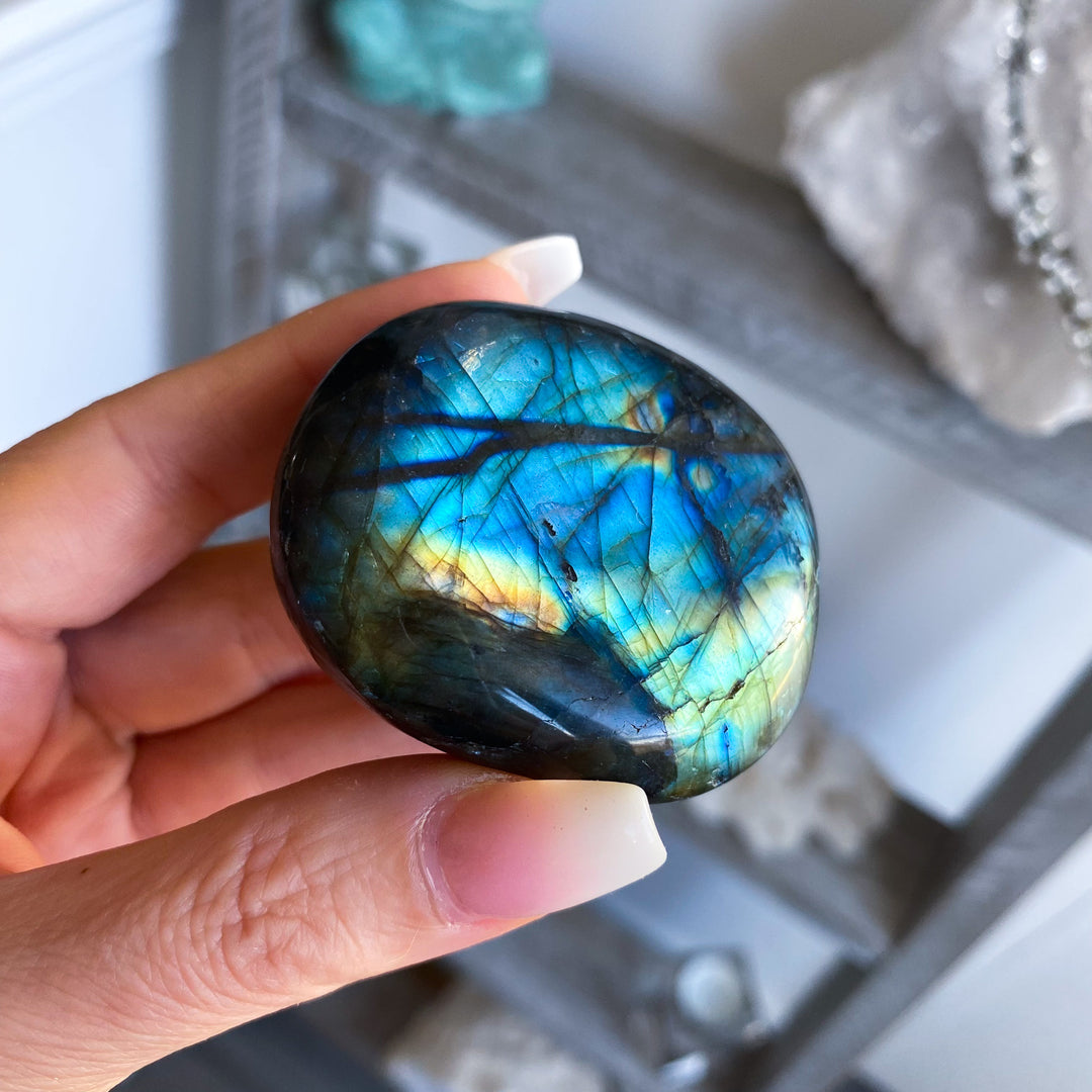 Labradorite Palm Stone 