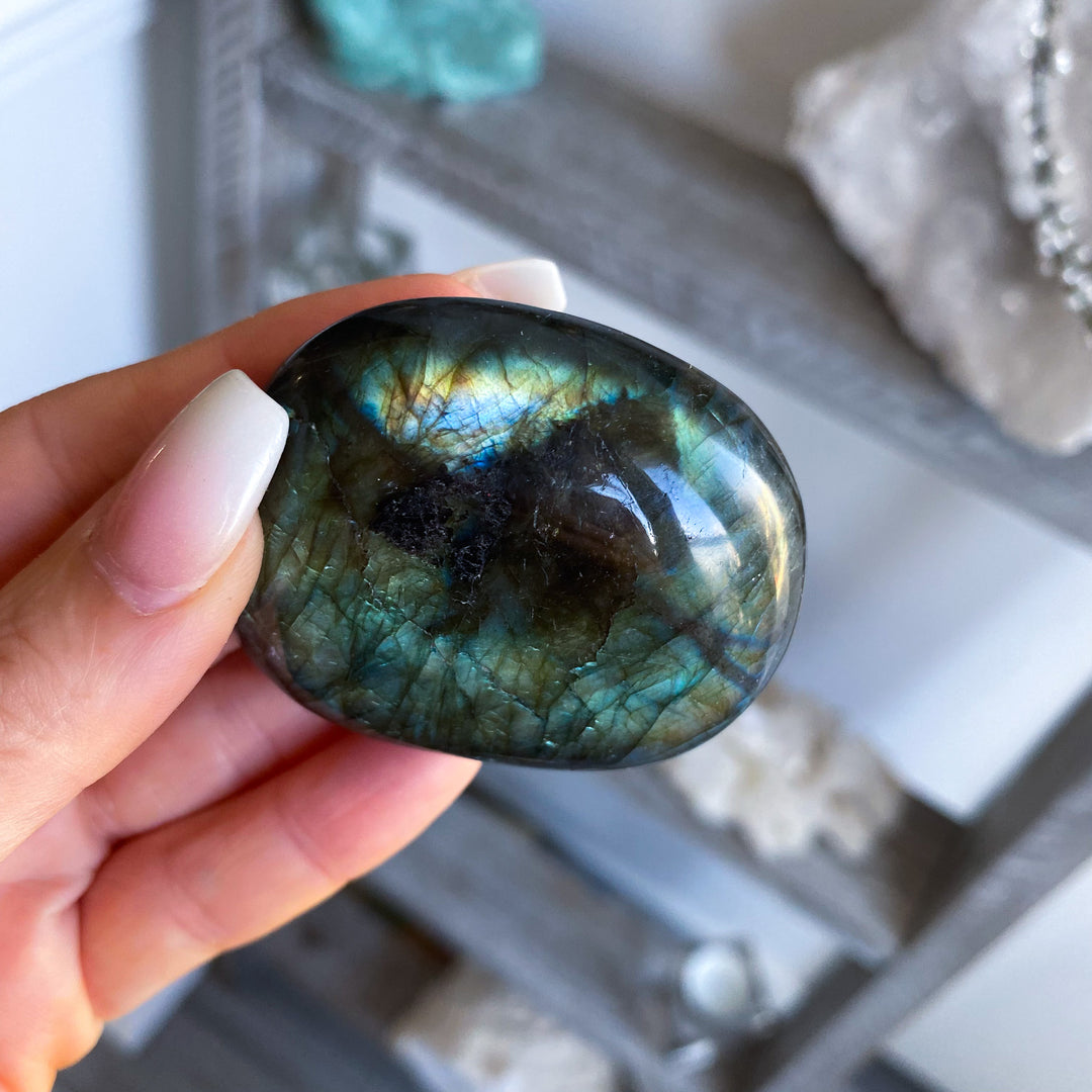 Labradorite Palm Stone 