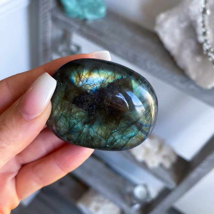 Labradorite Palm Stone 