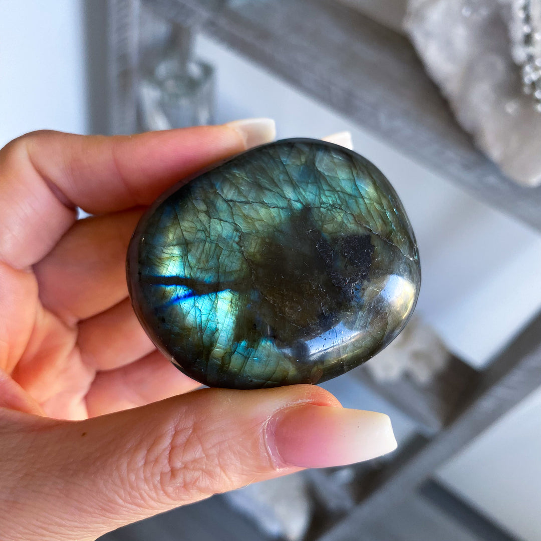 Labradorite Palm Stone 