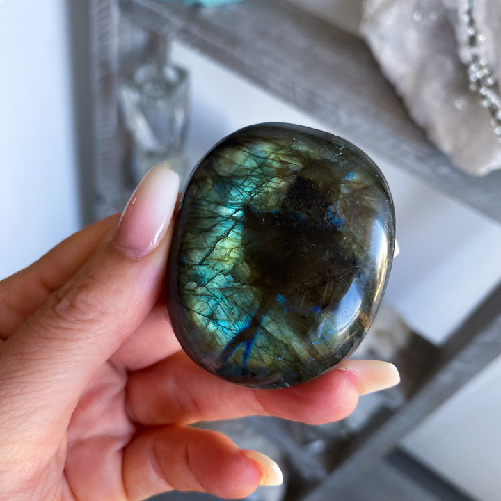 Labradorite Palm Stone 