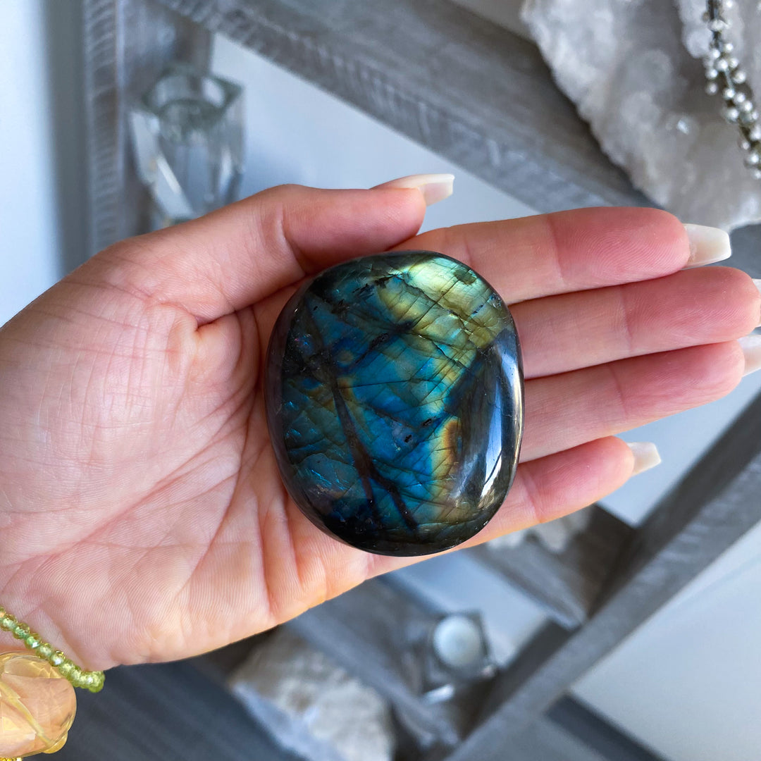 Labradorite Palm Stone 