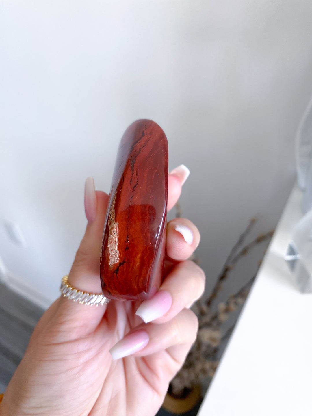 Fiery Red Jasper Flame Imperfect
