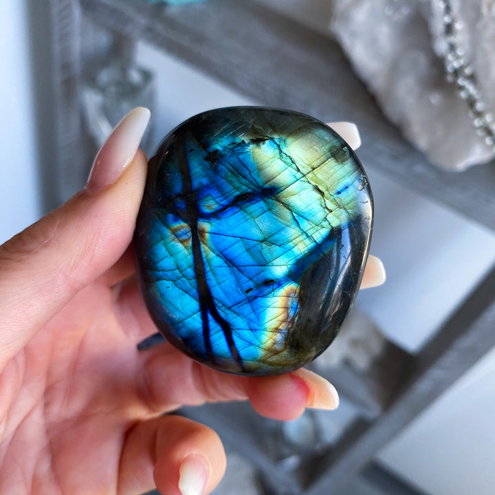 Labradorite Palm Stone 