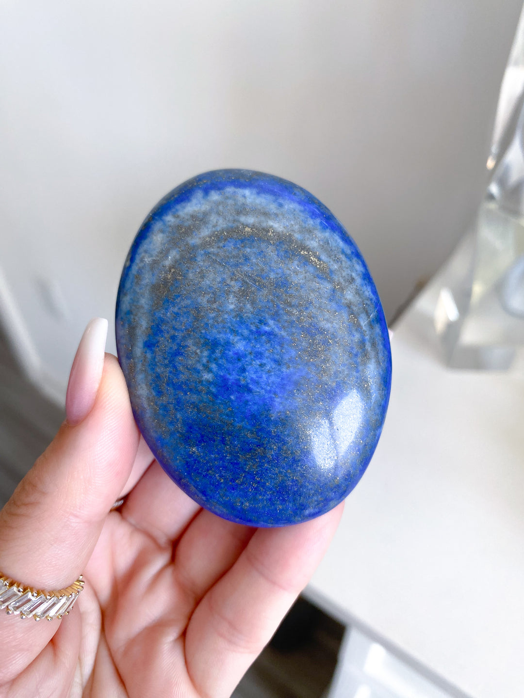 Large Lapis Lazuli Palm Stone - Imperfect