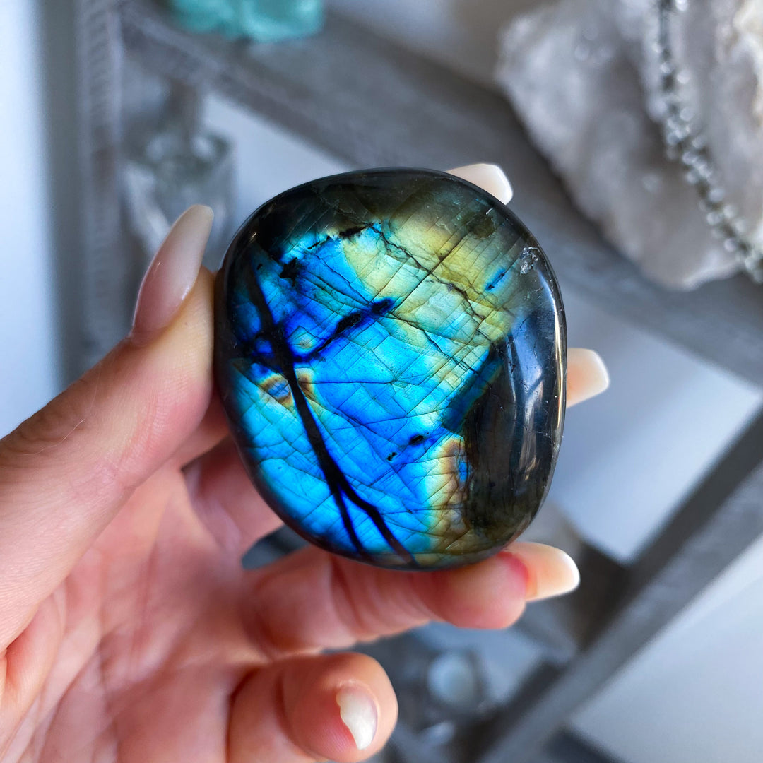 Labradorite Palm Stone 