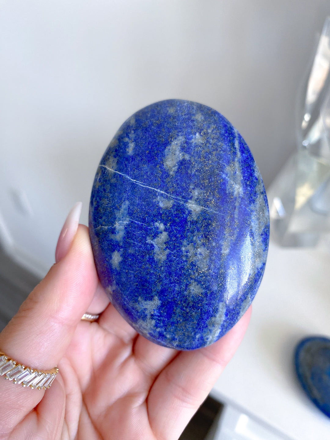 Large Lapis Lazuli Palm Stone - Imperfect