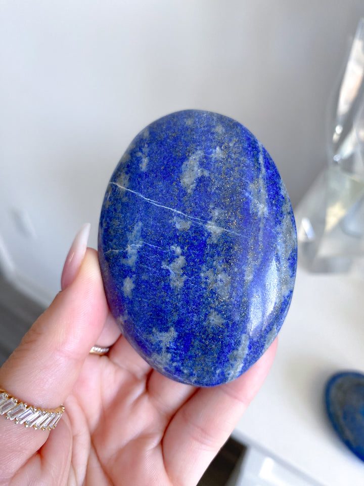 Large Lapis Lazuli Palm Stone - Imperfect
