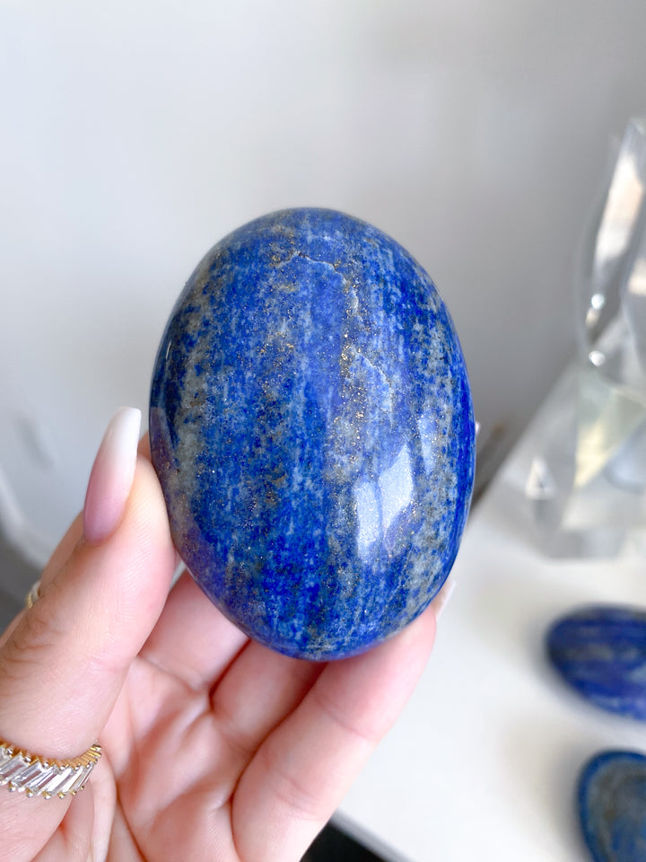 Large Lapis Lazuli Palm Stone - Imperfect