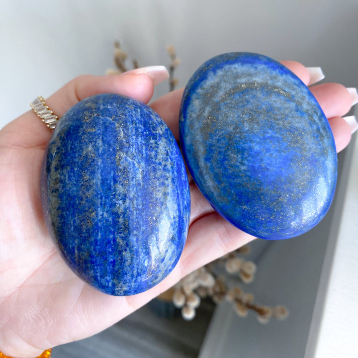 Large Lapis Lazuli Palm Stone - Imperfect