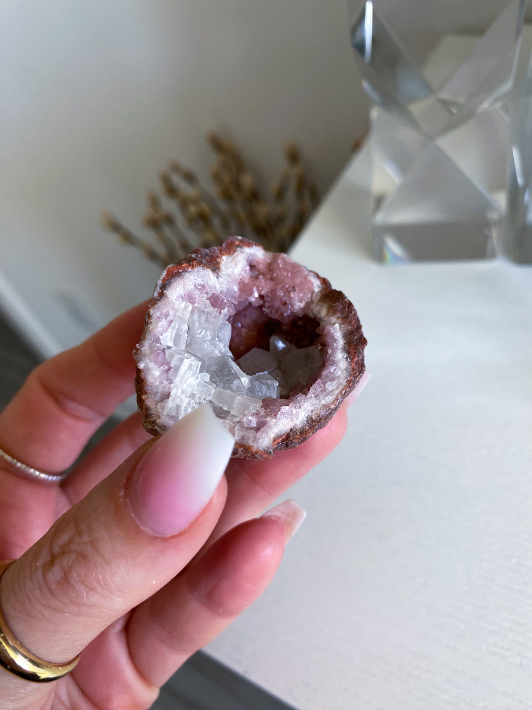 Small Pink Amethyst Geode #5