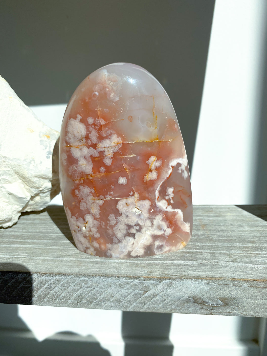 Mauve, Pink Flower Agate Freeform #18