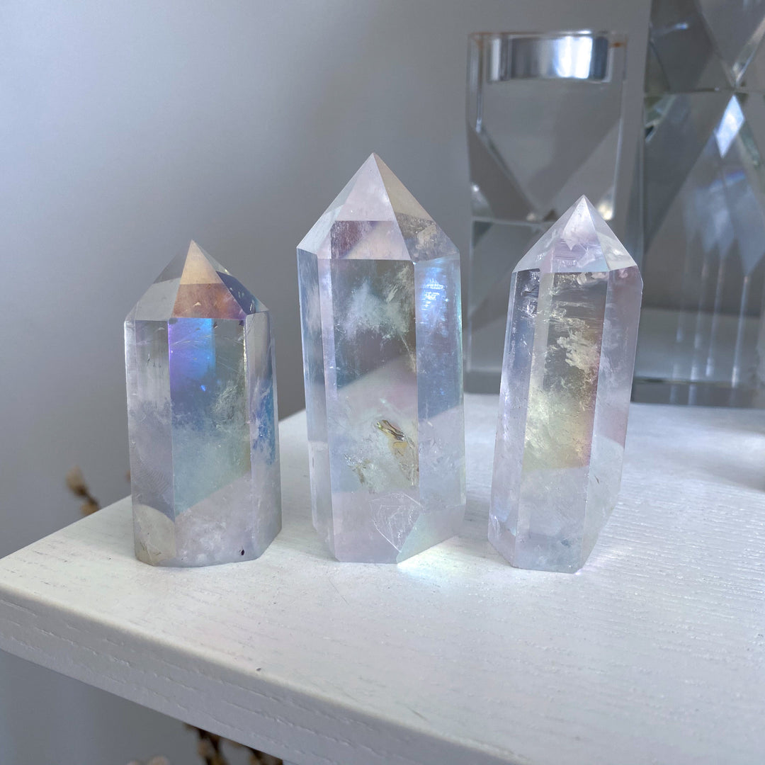 Unique Angel Aura Quartz Tower