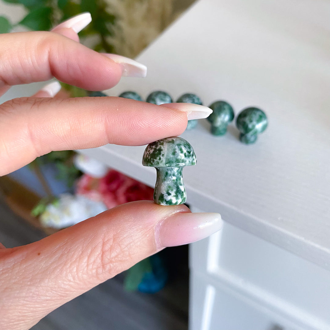 Tree Agate Mini Mushroom