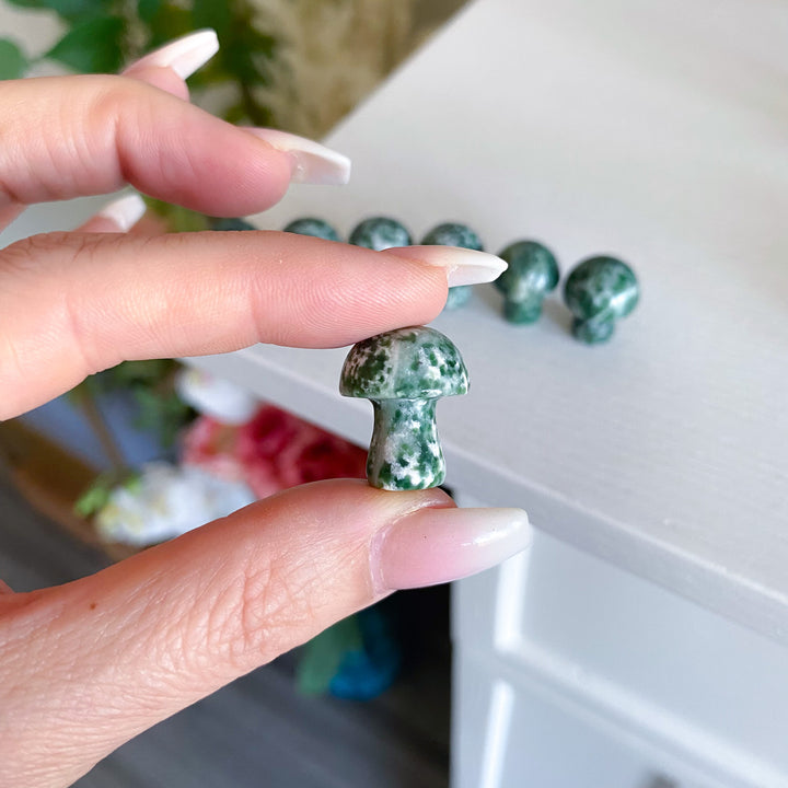 Tree Agate Mini Mushroom