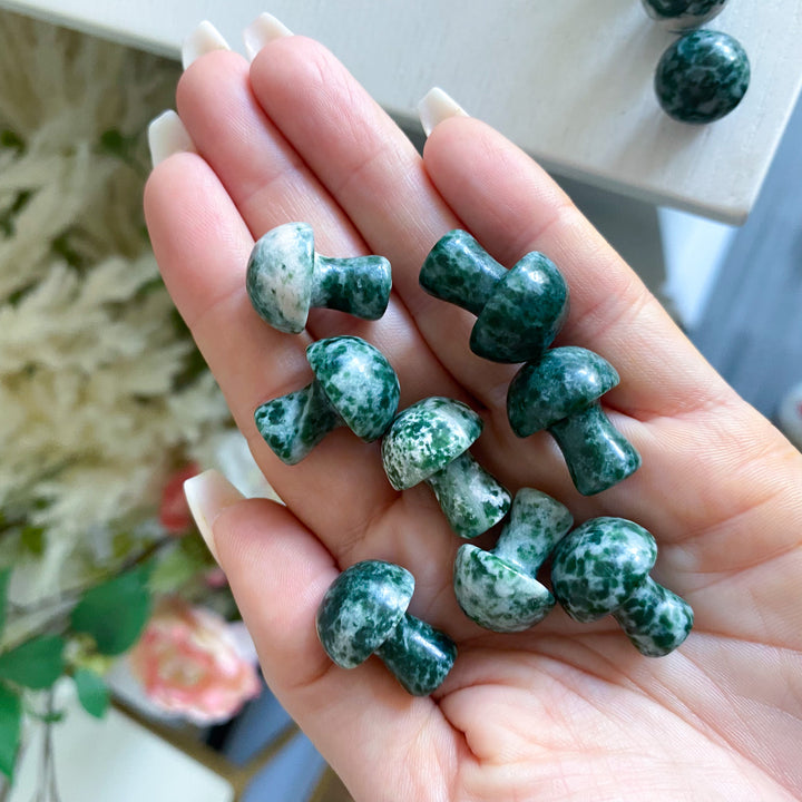 Tree Agate Mini Mushroom