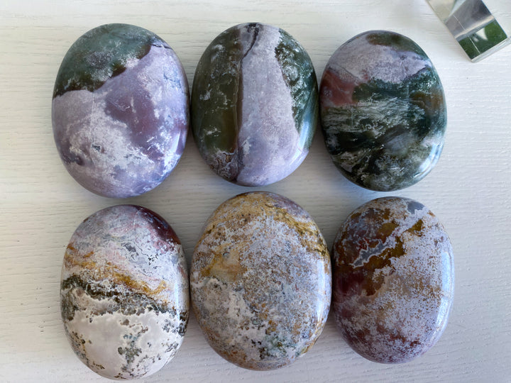 Pastel Unicorn Jasper Palm Stone