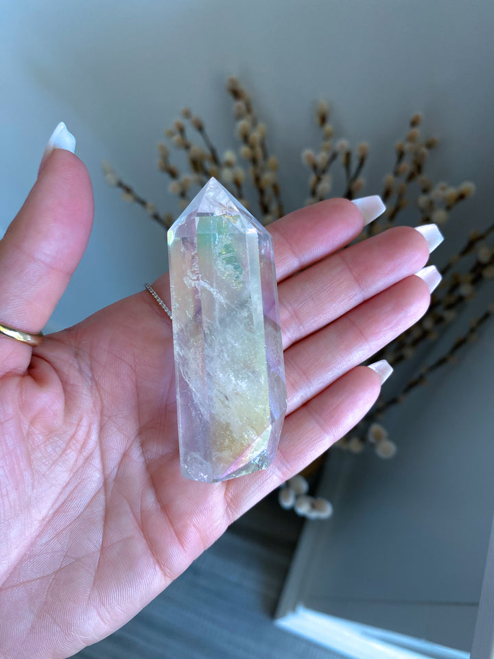 Unique Angel Aura Quartz Tower
