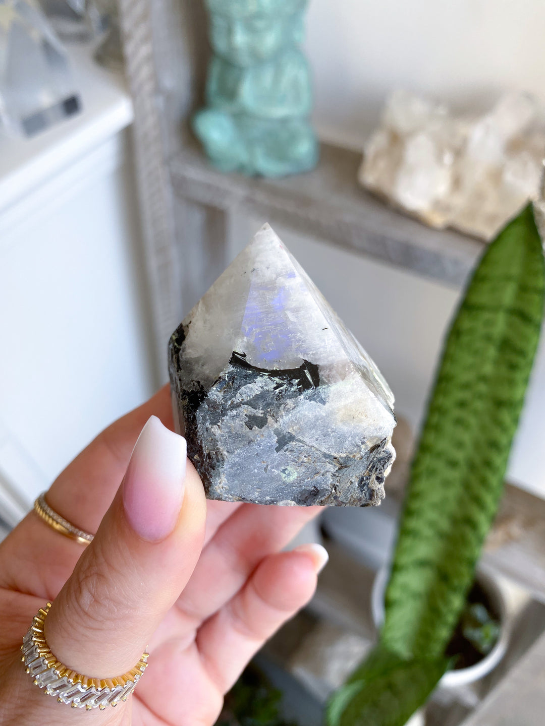 Rainbow Moonstone Top Polish #1