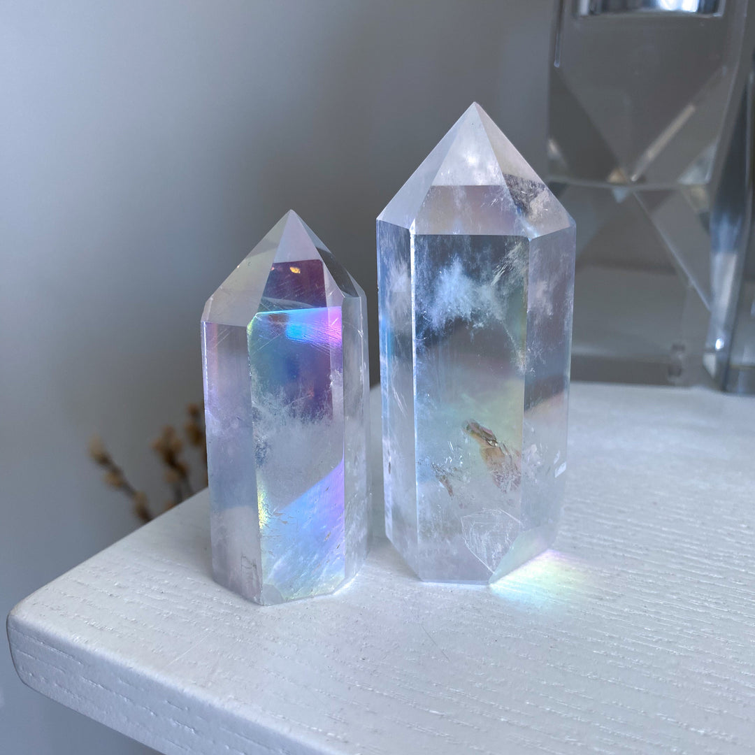 Unique Angel Aura Quartz Tower