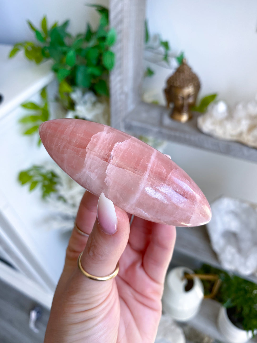 Rose Calcite Pink Shiva Stone