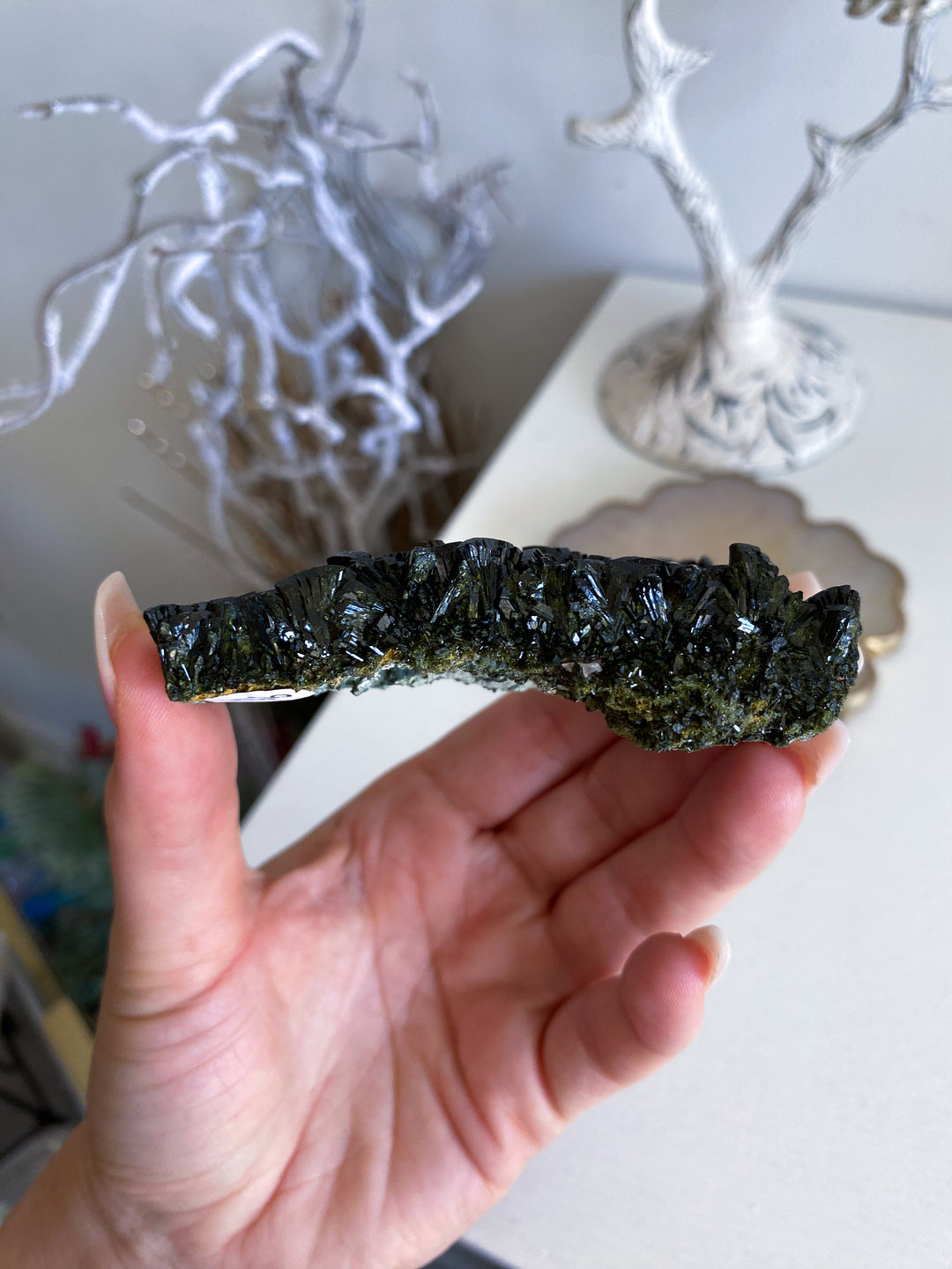 Deep Green Epidote Cluster #2