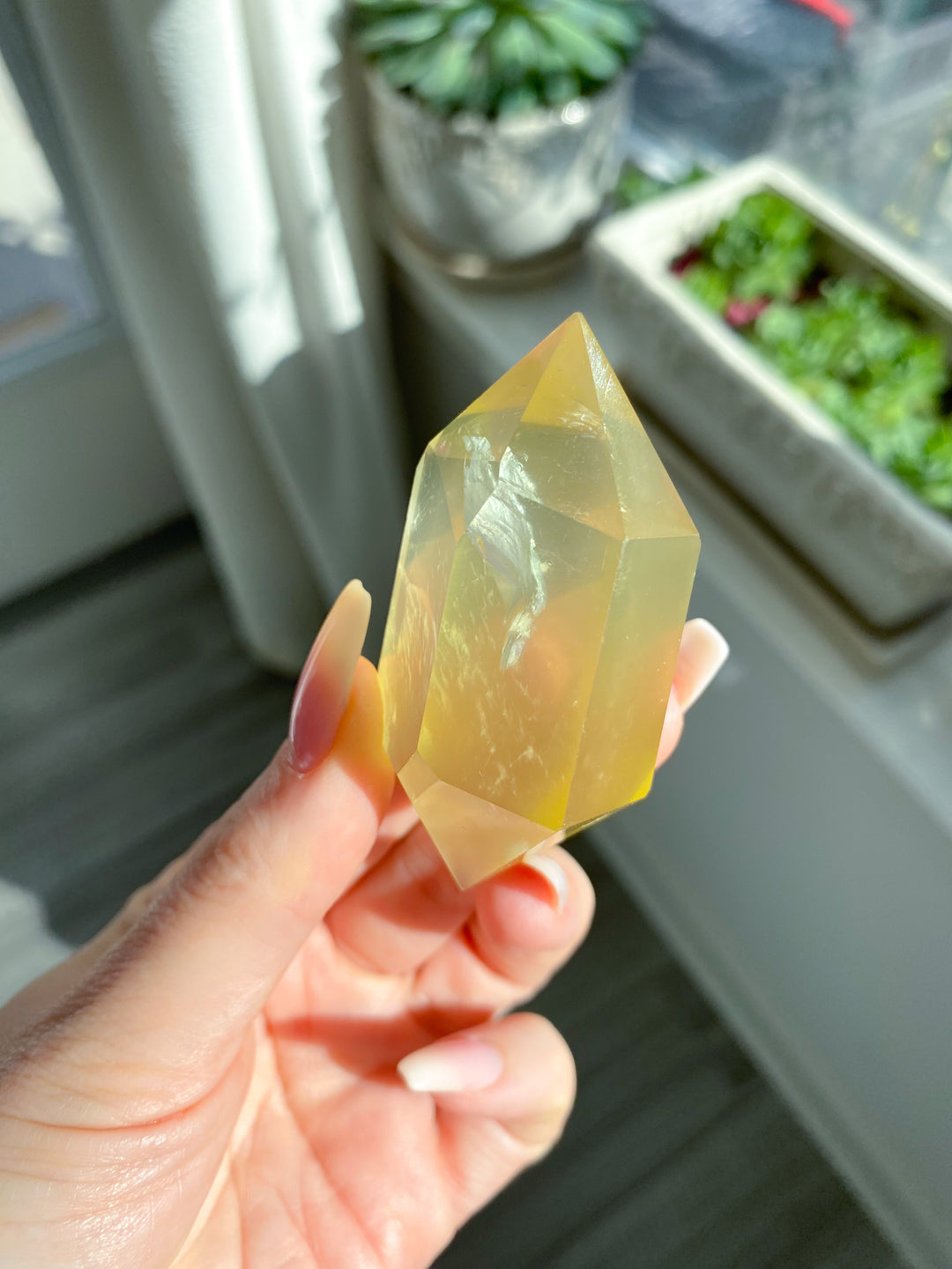 Lemon Topaz Double Terminated Wand #2