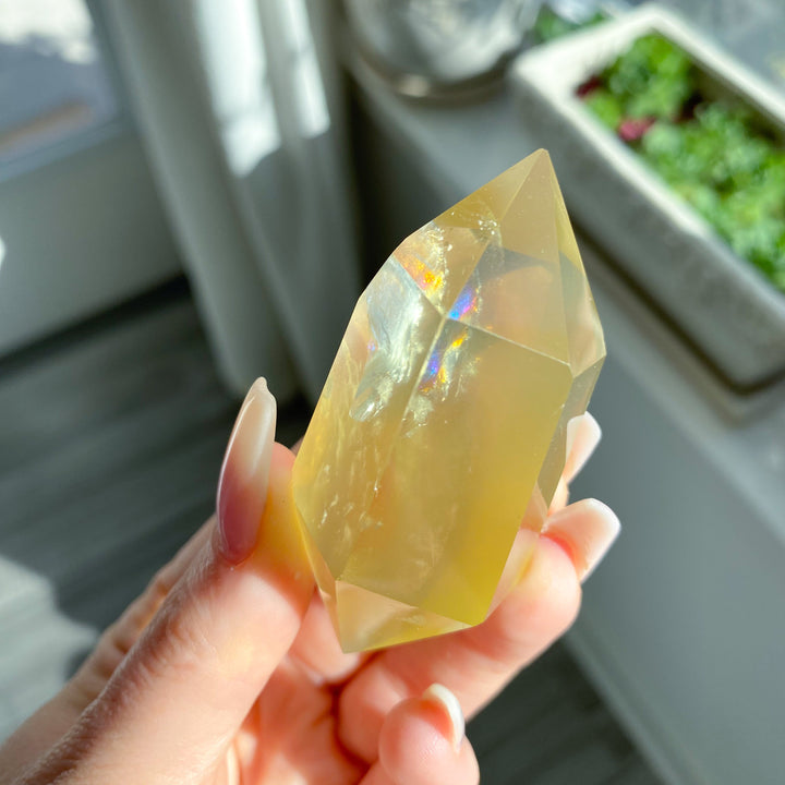 Lemon Topaz Double Terminated Wand #2