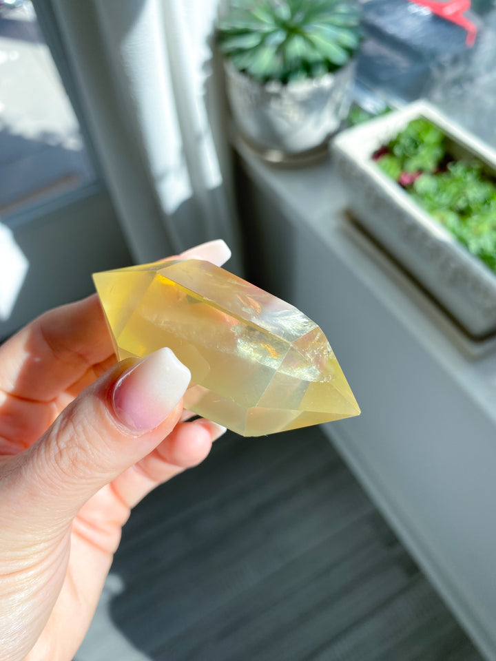 Lemon Topaz Double Terminated Wand #2